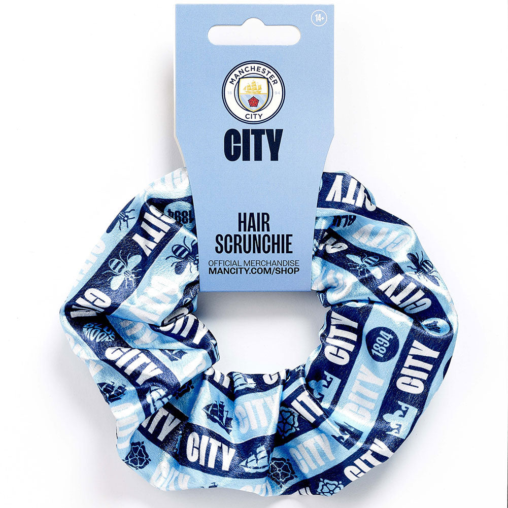 Manchester City FC Hair Scrunchie LKT Sport Football>Premier League>Manchester City FC Ponytail Holders