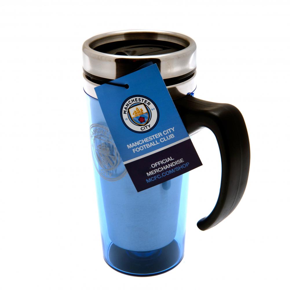 Manchester City FC Handled Travel Mug LKT Sport Football>Premier League>Manchester City FC Travel Mugs