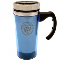 Manchester City FC Handled Travel Mug LKT Sport Football>Premier League>Manchester City FC Travel Mugs