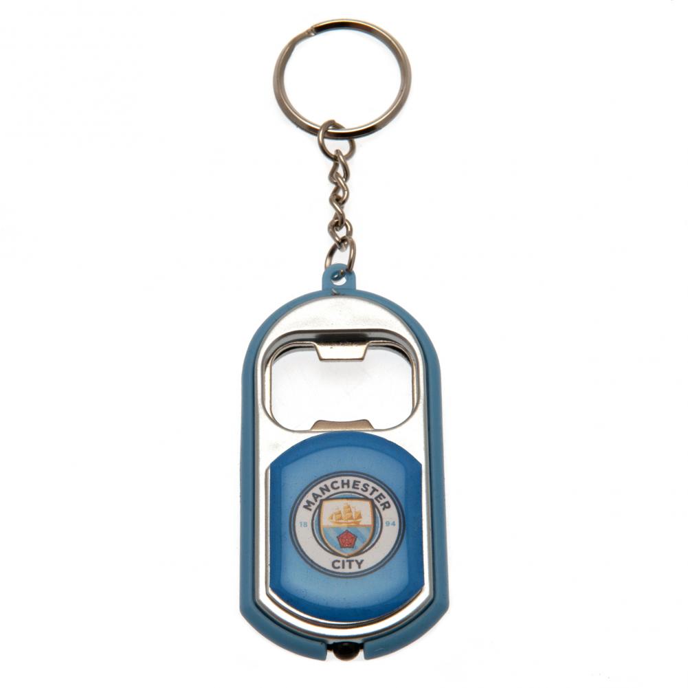 Manchester City FC Keyring Torch Bottle Opener LKT Sport Football>Premier League>Manchester City FC Keychains