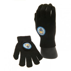 Manchester City FC Knitted Gloves Junior LKT Sport Football>Premier League>Manchester City FC Gloves & Mittens