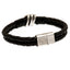 Manchester City FC Leather Bracelet LKT Sport Twin rope design bracelet made from genuine leather Black bracelet featuring with steel detail Stainless steel magnetic clasp with an engraved club crest Official licensed product Approx 20cm x 1cm Presented i