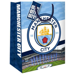 Manchester City FC Medium Colour Gift Bag LKT Sport Football>Premier League>Manchester City FC Gift Bags