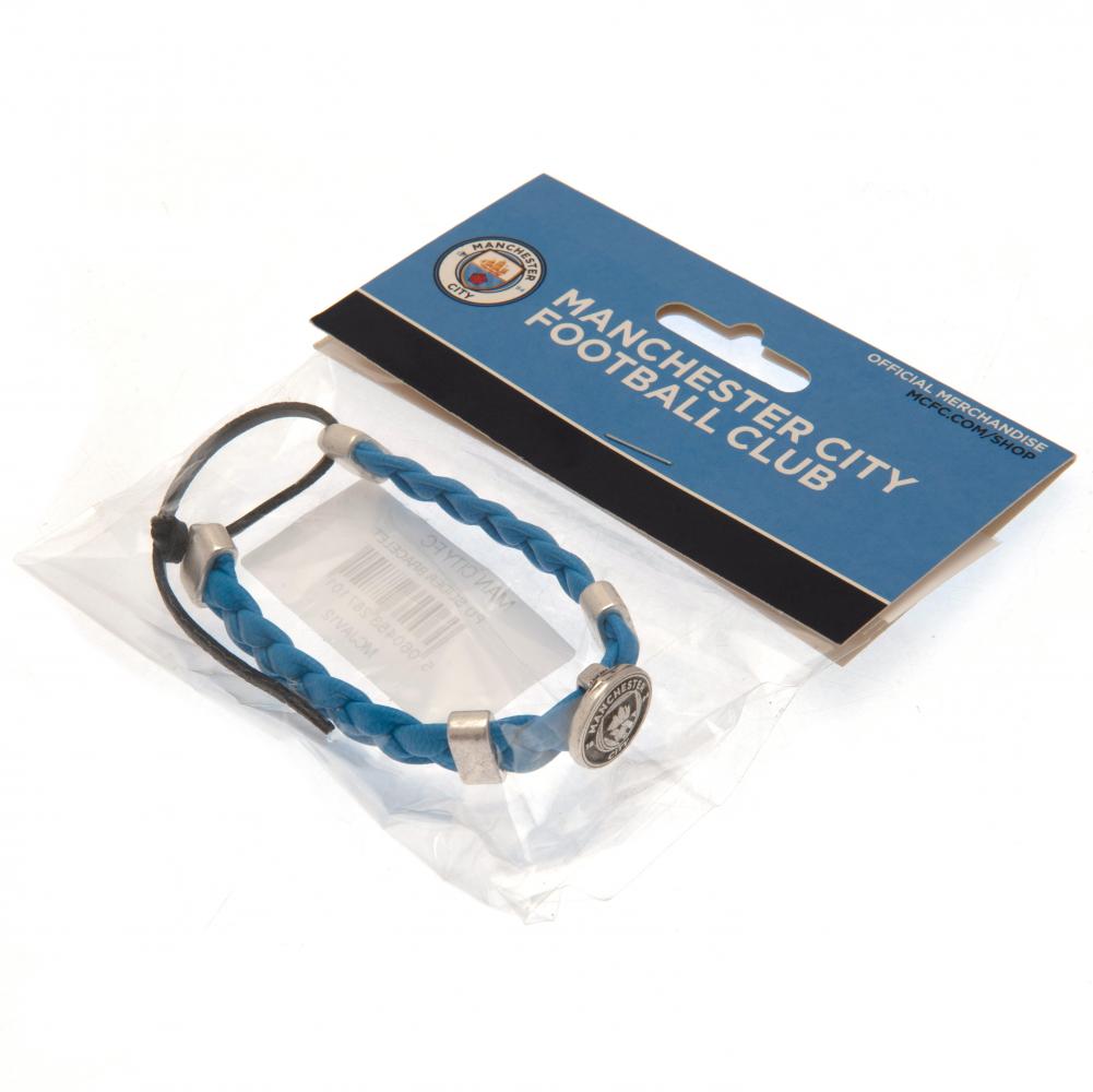 Manchester City FC PU Slider Bracelet LKT Sport Football>Premier League>Manchester City FC Bracelets