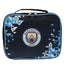 Manchester City FC Particle Lunch Bag LKT Sport Particle design lunch bag featuring a full colour club crestDouble zipped opening for easy accessWith carry handle and name tagWipe clean polyesterOfficial licensed productApprox 24cm x 20cm x 8cm Lunch Bags
