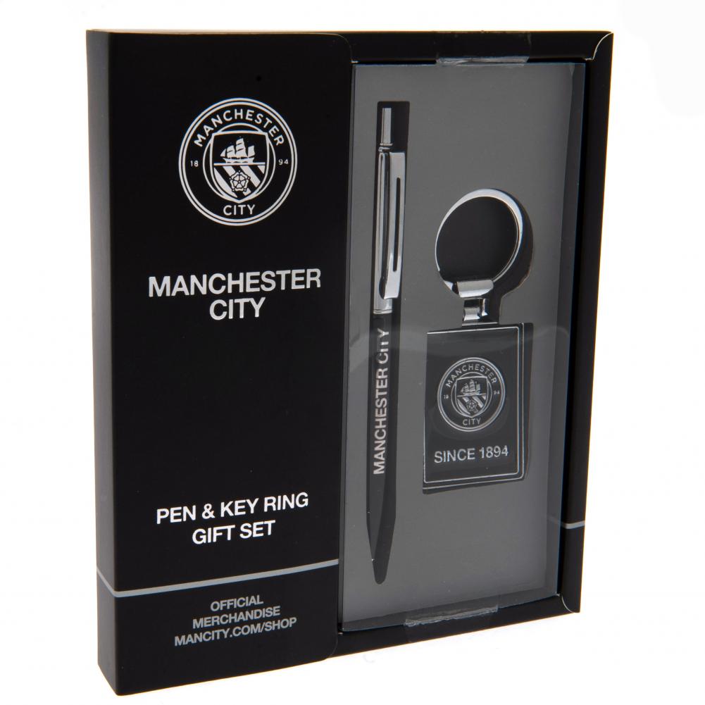 Manchester City FC Pen & Keyring Set LKT Sport Football>Premier League>Manchester City FC Pen & Pencil Sets