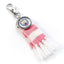 Manchester City FC Pink Bar Scarf Bag Charm LKT Sport Pink and white bar scarf design bag charmWith a full colour City crest charm and lobster claw claspOfficial licensed productApprox 60mm x 30mm Keychains