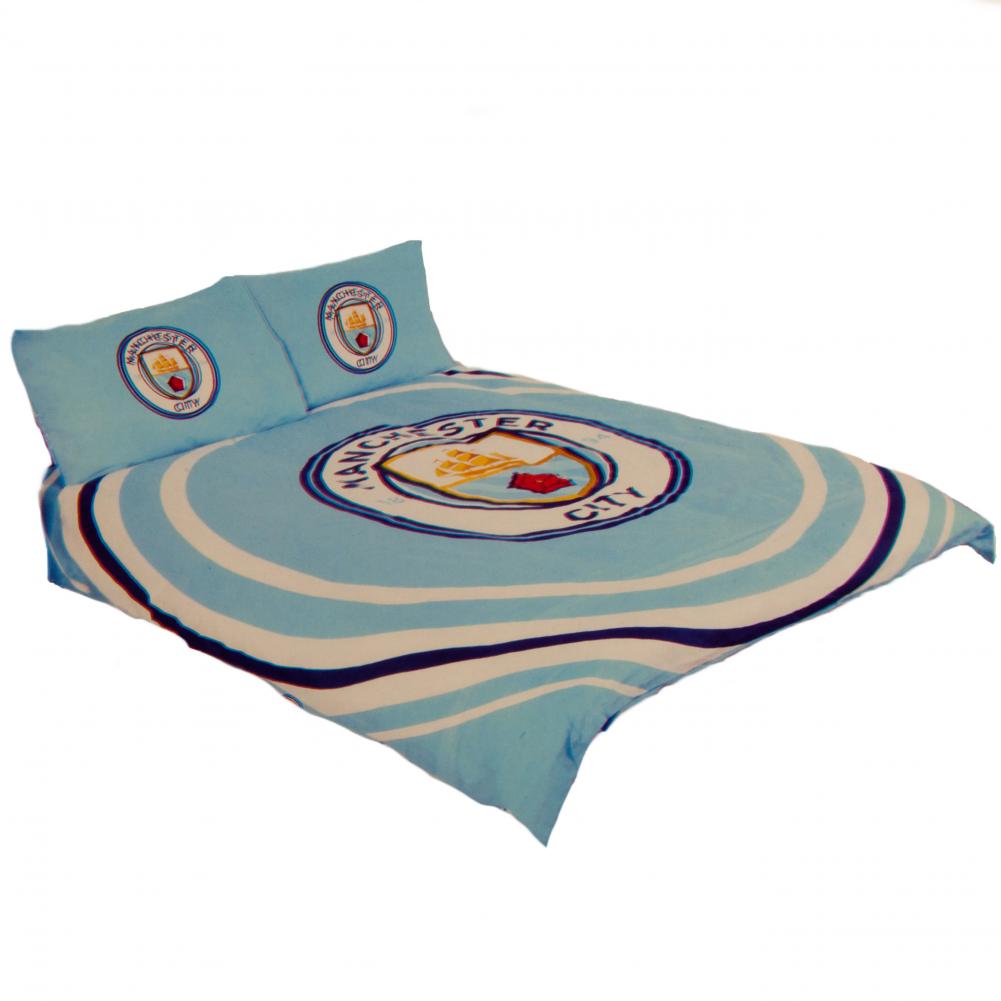 Manchester City FC Pulse Double Duvet Set LKT Sport Football>Premier League>Manchester City FC Duvet Covers