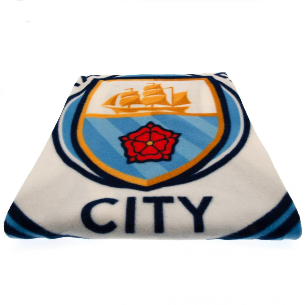 Manchester City FC Pulse Fleece Blanket LKT Sport Football>Premier League>Manchester City FC Throw Blankets
