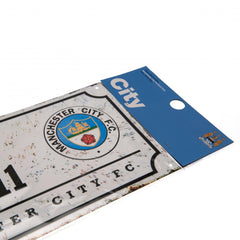 Manchester City FC Retro Street Sign LKT Sport Football>Premier League>Manchester City FC Novelty Signs