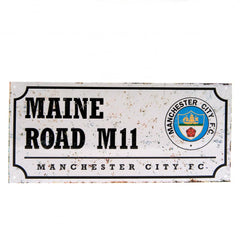 Manchester City FC Retro Street Sign LKT Sport Football>Premier League>Manchester City FC Novelty Signs