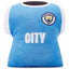 Manchester City FC Shirt Cushion LKT Sport Shirt shaped cushion featuring the Man City crest and City textSoft and velvety plush feel cushion100% PolyesterOfficial licensed productApprox 36cm x 38cm x 10cm Chair & Sofa Cushions