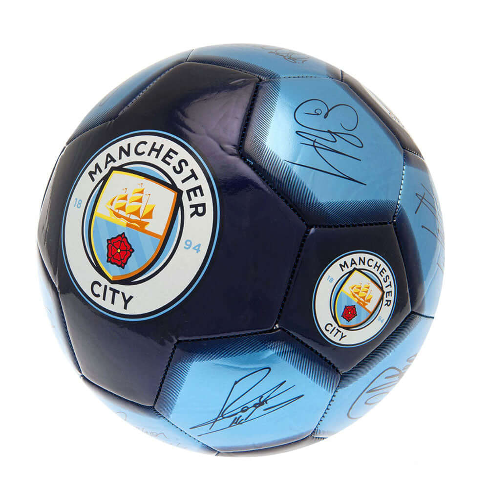 Manchester City FC Sig 26 Skill Ball LKT Sport High spec 26 panel footballStriking Man City FC branding featuring the Man City crest plus official player signature printsSkill practice ball suitable for all agesOfficial licensed productSize 1 footballAppr