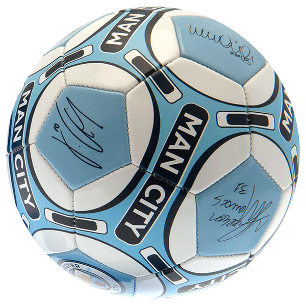 Manchester City FC Signature Gift Set LKT Sport Signed training equipment gift setContaining a size 5 PVC footballA 500ml water bottleAnd a mini hand pumpOfficial licensed productBottle approx 19cm tall, 8cm in diameter and 500mlPump approx 19cm long, 3cm