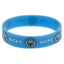 Manchester City FC Silicone Wristband LKT Sport Sky blue silicone rubber wristbandFeatures MCFC text and full colour club crestOne size fits allOfficial licensed productApprox 7cm in diameter Wristbands