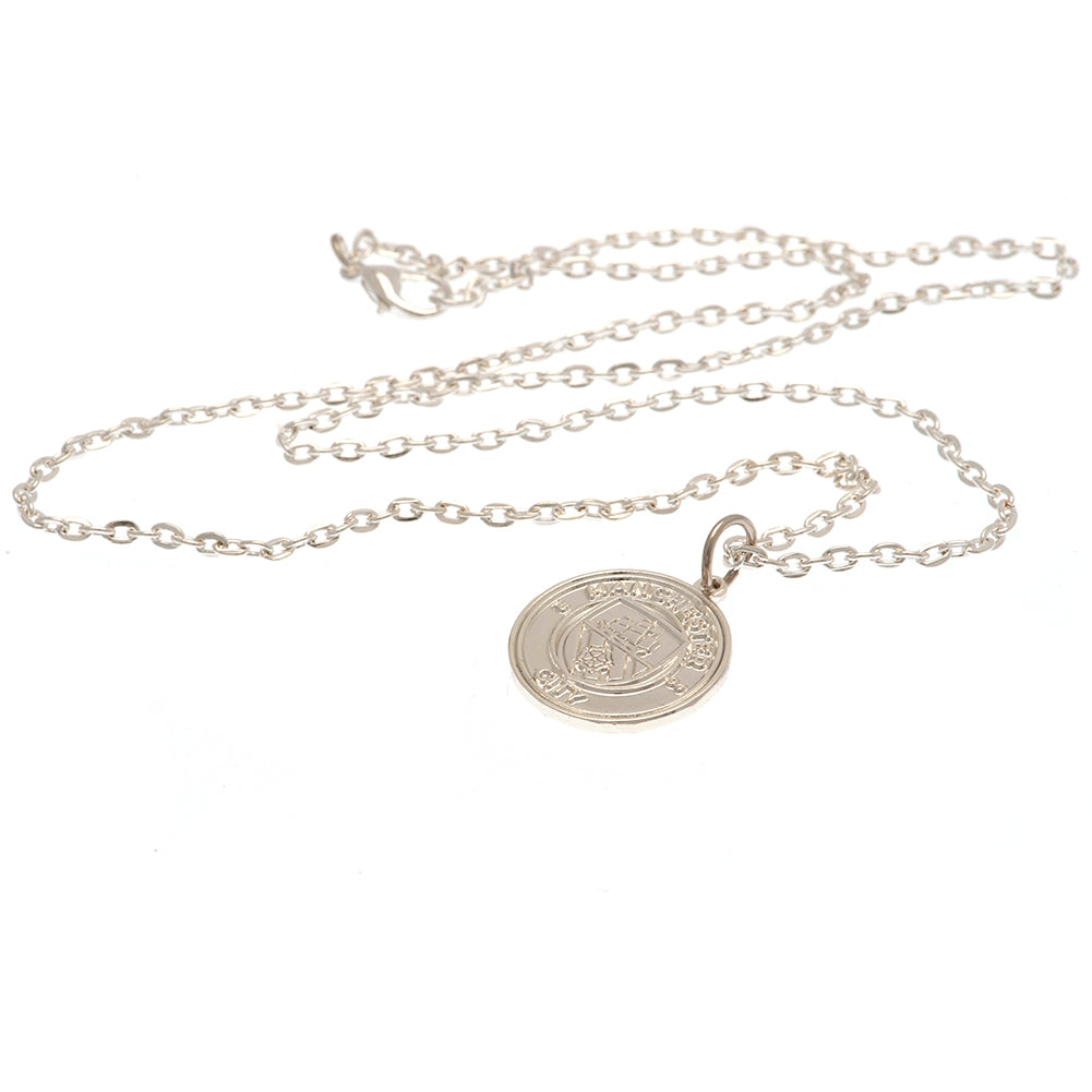 Manchester City FC Silver Plated Boxed Pendant LKT Sport Football>Premier League>Manchester City FC