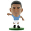 Manchester City FC SoccerStarz Foden LKT Sport Phil Foden Soccerstarz collectable figure Features classic Man City home kit Stands 5cm tall on a green base Official licensed product Approx 5cm x 2.5cm x 2.5cm In a blister pack Action Figures