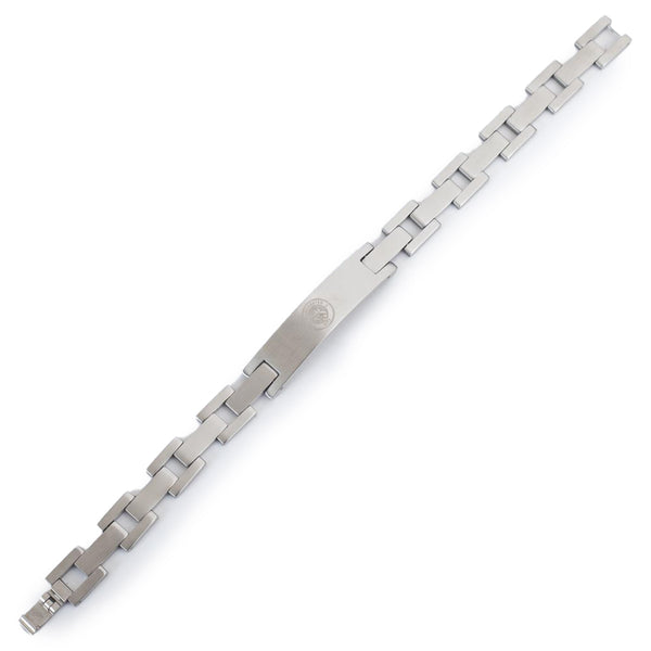 Manchester City FC Stainless Steel Bracelet LKT Sport Classic design stainless steel link braceletFeaturing a club crest engraved plateOfficial licensed productApprox 22cm x 1cm Bracelets