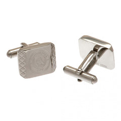 Manchester City FC Stainless Steel Patterned Cufflinks LKT Sport Football>Premier League>Manchester City FC Cufflinks