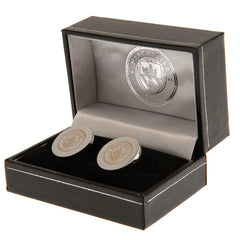 Manchester City FC Stainless Steel Round Cufflinks LKT Sport Football>Premier League>Manchester City FC