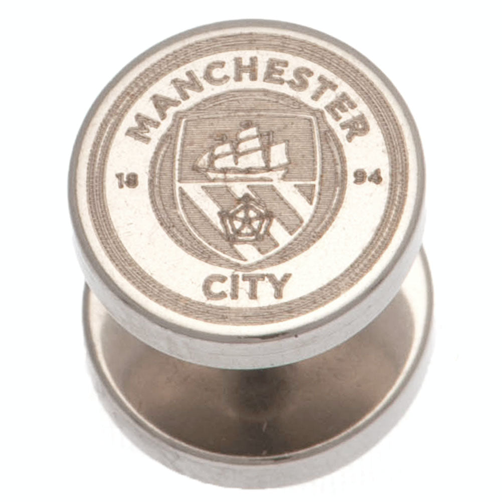 Manchester City FC Stainless Steel Stud Earring LKT Sport Football>Premier League>Manchester City FC Earrings