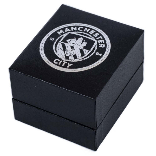 Manchester City FC Sterling Silver Stud Earring LKT Sport Highly detailed sterling silver shaped earringFeaturing the Manchester City crest on an earring studWith a butterfly back fixingOfficial licensed productApprox 10mm x 10mm Earrings