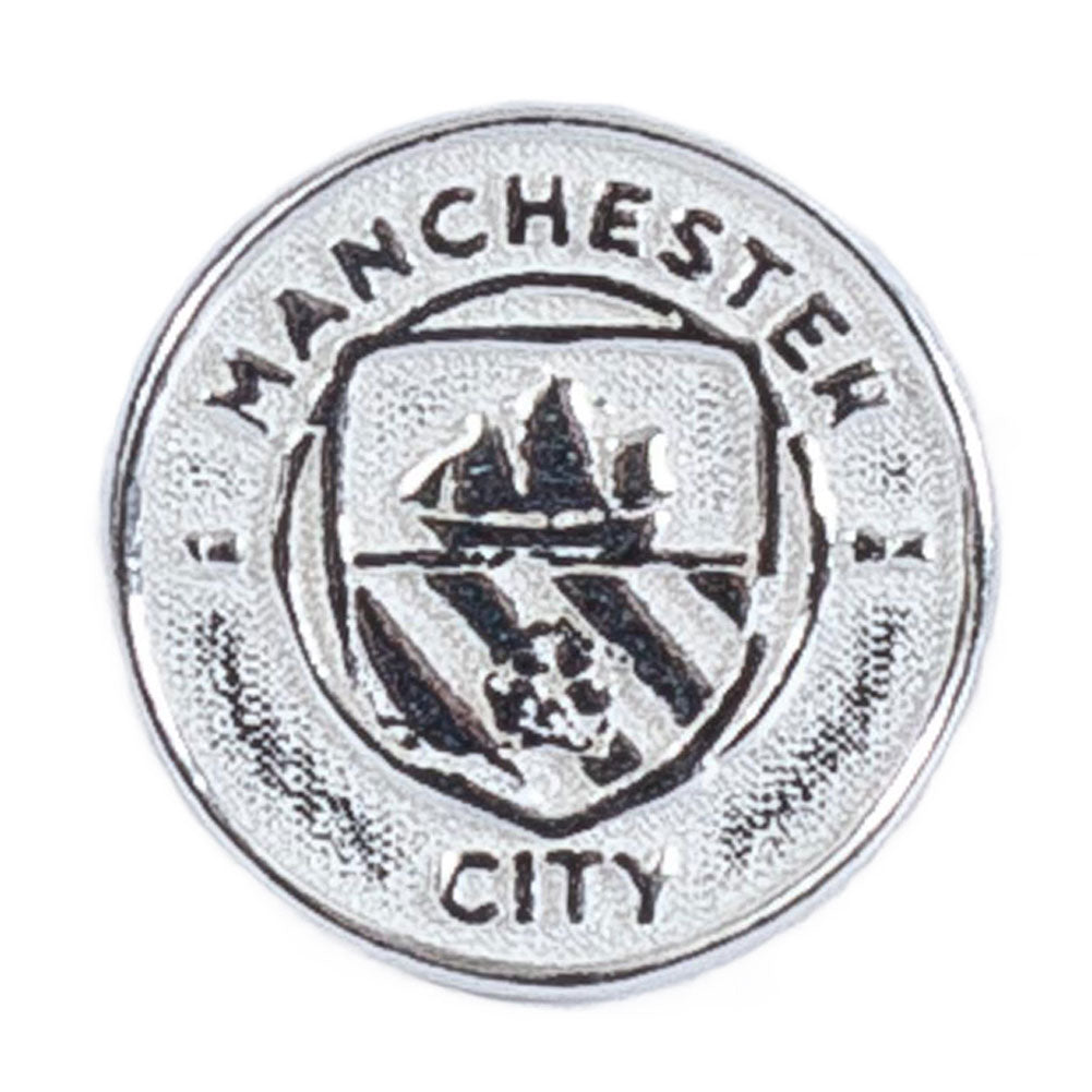 Manchester City FC Sterling Silver Stud Earring LKT Sport Football>Premier League>Manchester City FC