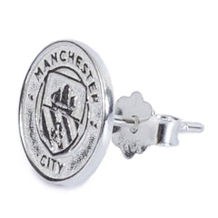Manchester City FC Sterling Silver Stud Earring LKT Sport Football>Premier League>Manchester City FC