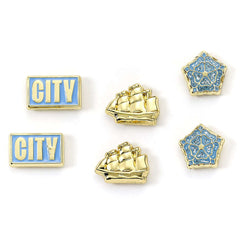 Manchester City FC Stud Earring Set LKT Sport Football>Premier League>Manchester City FC Earrings