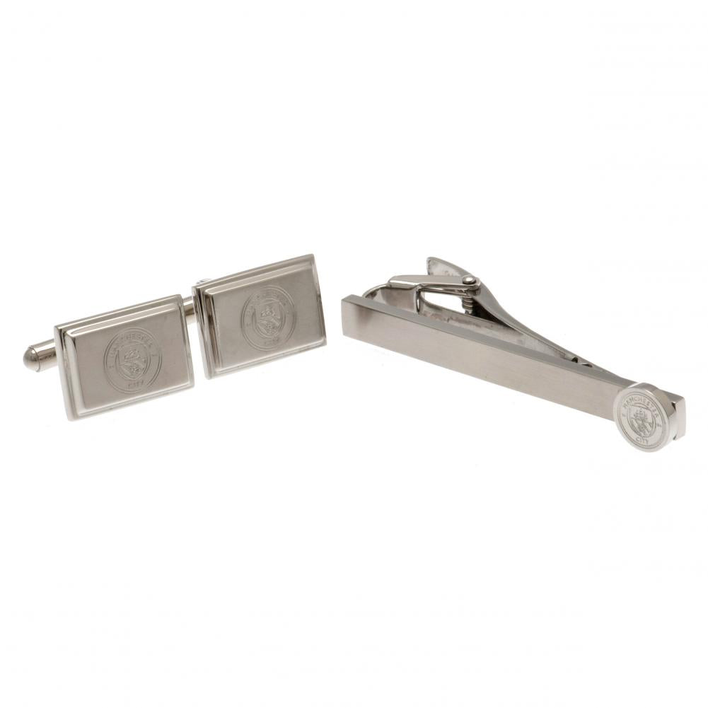 Manchester City FC Tie Slide & Cufflink Set LKT Sport Football>Premier League>Manchester City FC Cufflinks