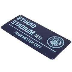 Manchester City FC Two Tone Street Sign LKT Sport Football>Premier League>Manchester City FC Novelty Signs