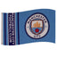 Manchester City FC Wordmark Flag LKT Sport Large 100% polyester supporters flag This sky blue wordmark flag features a full colour City crest, navy stripe design and text Perfect for any wall with ready to hang metal eyelets Official licensed product Appr