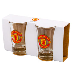 Manchester United FC 2pk Shot Glass Set LKT Sport Football>Premier League>Manchester United FC Shot Glasses