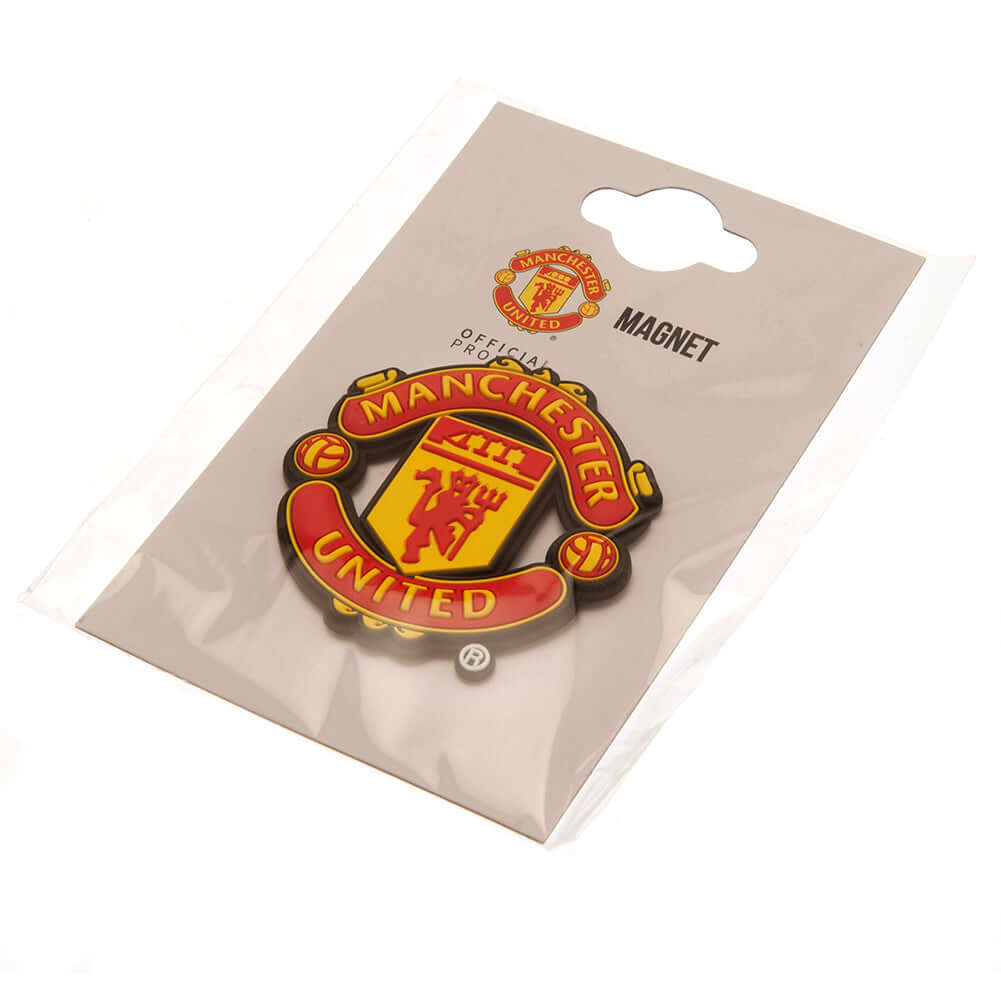 Manchester United FC 3D Fridge Magnet LKT Sport Vibrant colour 3D United crest with a magnet backingMade from soft, durable 5mm thick PVCPersonalise your fridge or any metal surfaceOfficial licensed productApprox 6cm x 6cm Refrigerator Magnets