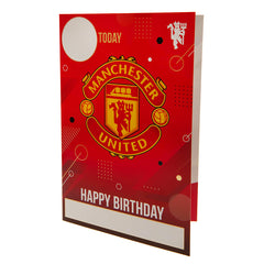 Manchester United FC Birthday Card With Stickers LKT Sport Football>Premier League>Manchester United FC Greeting Cards