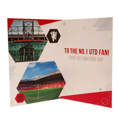Manchester United FC Birthday Card With Stickers LKT Sport Football>Premier League>Manchester United FC Greeting Cards