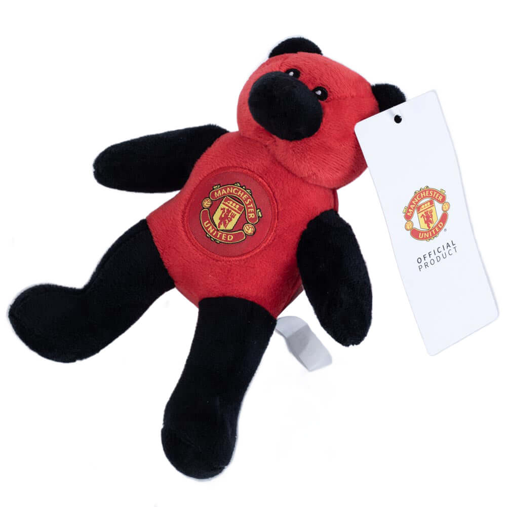 Manchester United FC Contrast Mini Bear LKT Sport Soft to touch red and black plush bearWith stitched features and a large woven crest100% polyesterOfficial licensed productApprox 20cm tall Stuffed Animals
