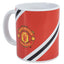 Manchester United FC Core Stripe Mug LKT Sport Ceramic everyday coffee mugCore Stripe design featuring MUFC full colour club crestsGlazed kiln fired finish with white handleOfficial licensed productApprox 315ml (11oz)Approx 9cm tall, 8cm in diameter Mugs