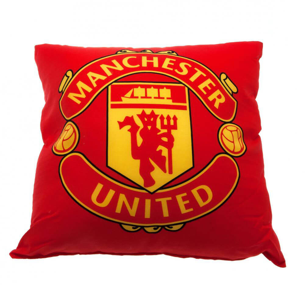 Manchester United FC Cushion LKT Sport Vibrant red cushion featuring a large full colour Man United club crestDesign repeated on the reverse52% Polyester 48% Cotton spot cleanOfficial licensed productApprox 40cm x 40cm Throw Pillows Hauptbild