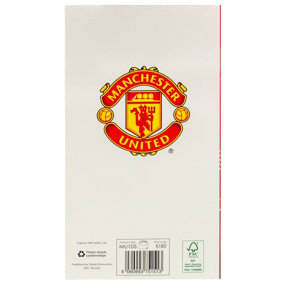 Manchester United FC Dad Birthday Card LKT Sport Football>Premier League>Manchester United FC Greeting Cards