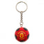 Manchester United FC Football Keyring LKT Sport Plastic football shaped keyring with chain and split ring Bright, colourful and highly detailed Ideal for attaching to keys, bags, belts and other items Official licensed product Approx 35mm in diameter On a