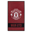 Manchester United FC Identity Towel LKT Sport Large soft to touch 100% cotton velour beach towelIdentity design featuring a large club crest in white with red Man Utd text on a black bandOfficial licensed productApprox 140cm x 70cm (55in x 28in) Beach Tow