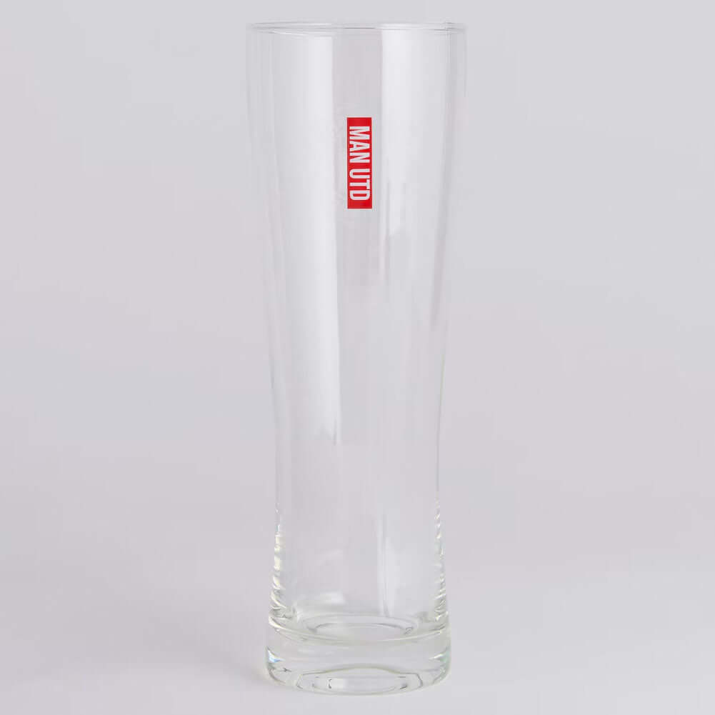Manchester United FC Mono Crest Tall Beer Glass LKT Sport Football>Premier League>Manchester United FC Beer Glasses
