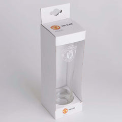 Manchester United FC Mono Crest Tall Beer Glass LKT Sport Football>Premier League>Manchester United FC Beer Glasses