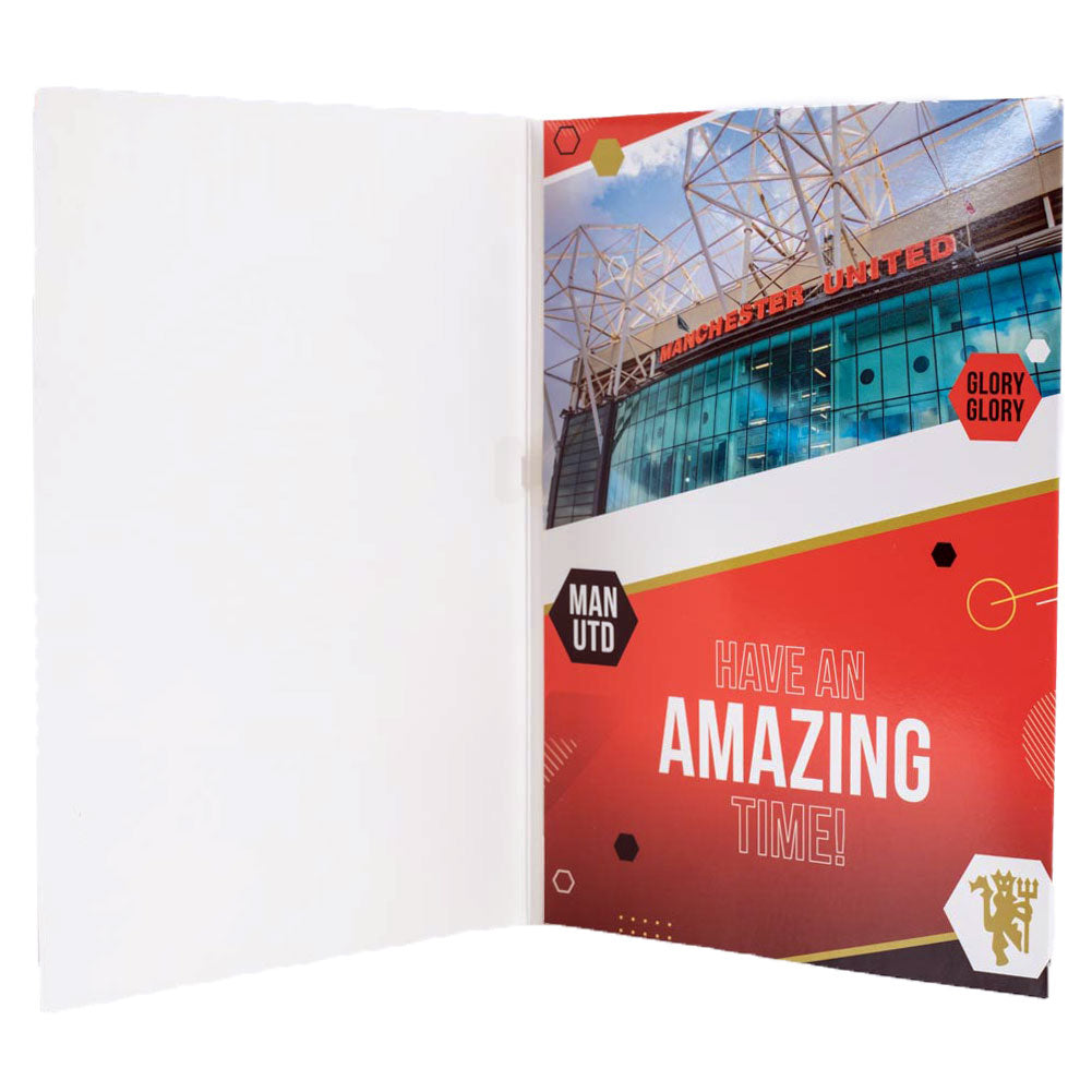 Manchester United FC Musical Birthday Card LKT Sport Football>Premier League>Manchester United FC Greeting Cards