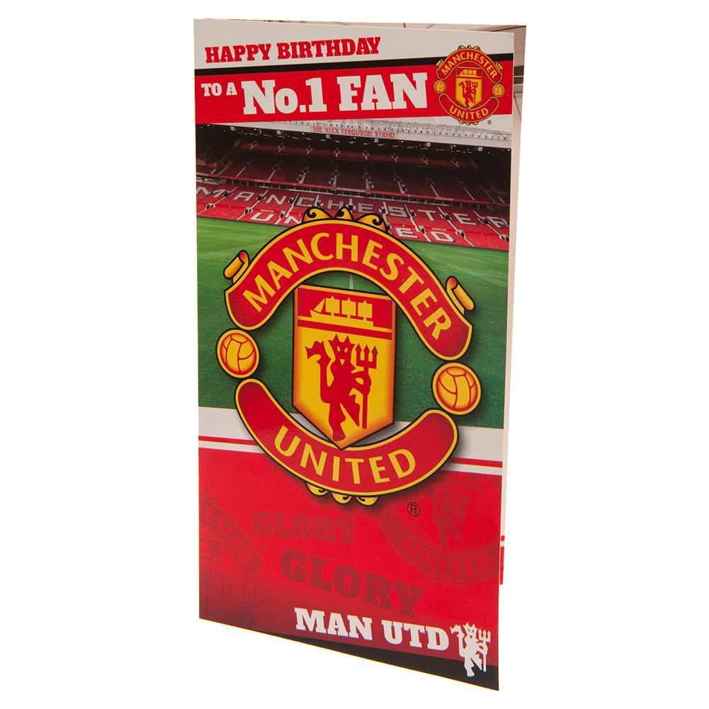 Manchester United FC No. 1 Fan Birthday Card LKT Sport Football>Premier League>Manchester United FC Greeting Cards