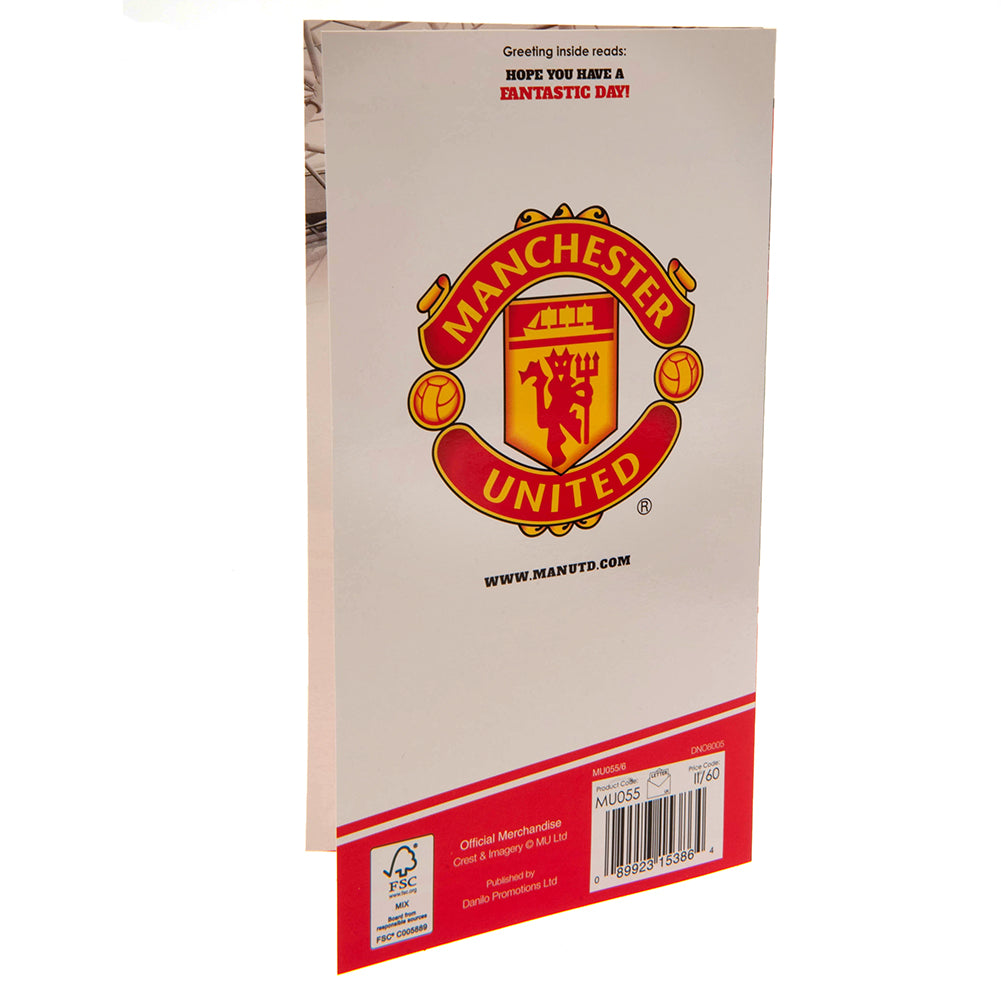 Manchester United FC No. 1 Fan Birthday Card LKT Sport Football>Premier League>Manchester United FC Greeting Cards