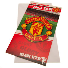 Manchester United FC No. 1 Fan Birthday Card LKT Sport Football>Premier League>Manchester United FC Greeting Cards
