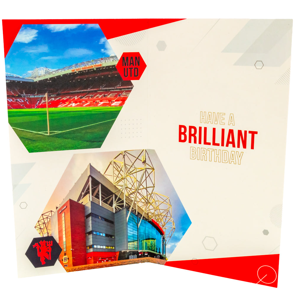 Manchester United FC Personalised Birthday Card LKT Sport Football>Premier League>Manchester United FC Greeting Cards