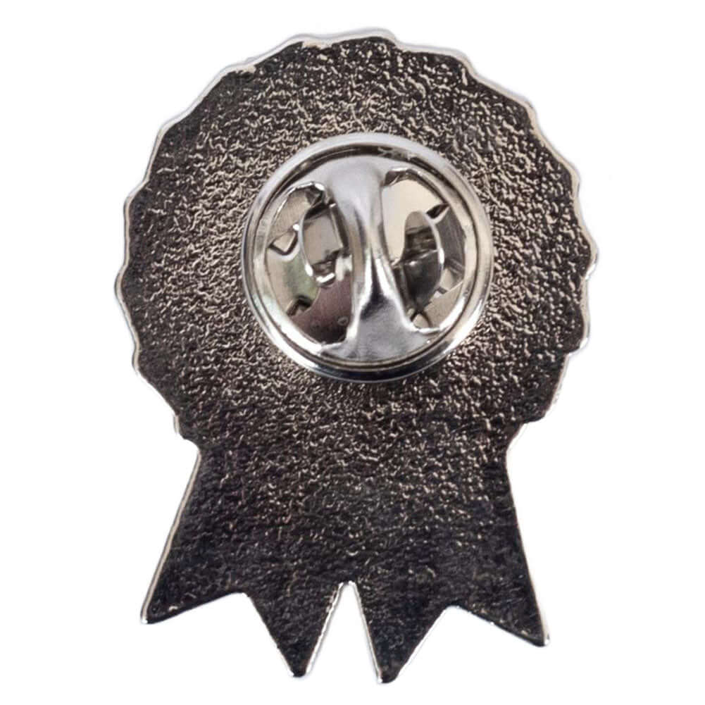 Manchester United FC Rosette Badge LKT Sport Metal rosette shaped pin badgeDie stamped design with full colour enamel infillWith butterfly clasp fixingMetal alloy with silver style finishOfficial licensed productApprox 30mm x 20mm Pins